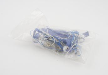 Wires for EEG including velcro and elastic straps