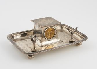 Silver desk set | Science Museum Group Collection