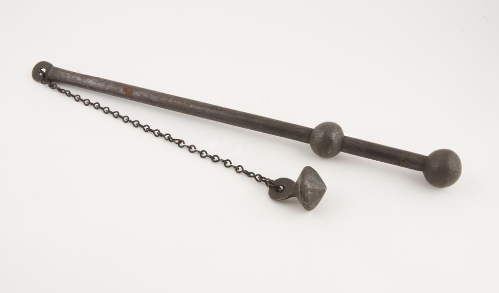 Iron flail, Indian, 19th century