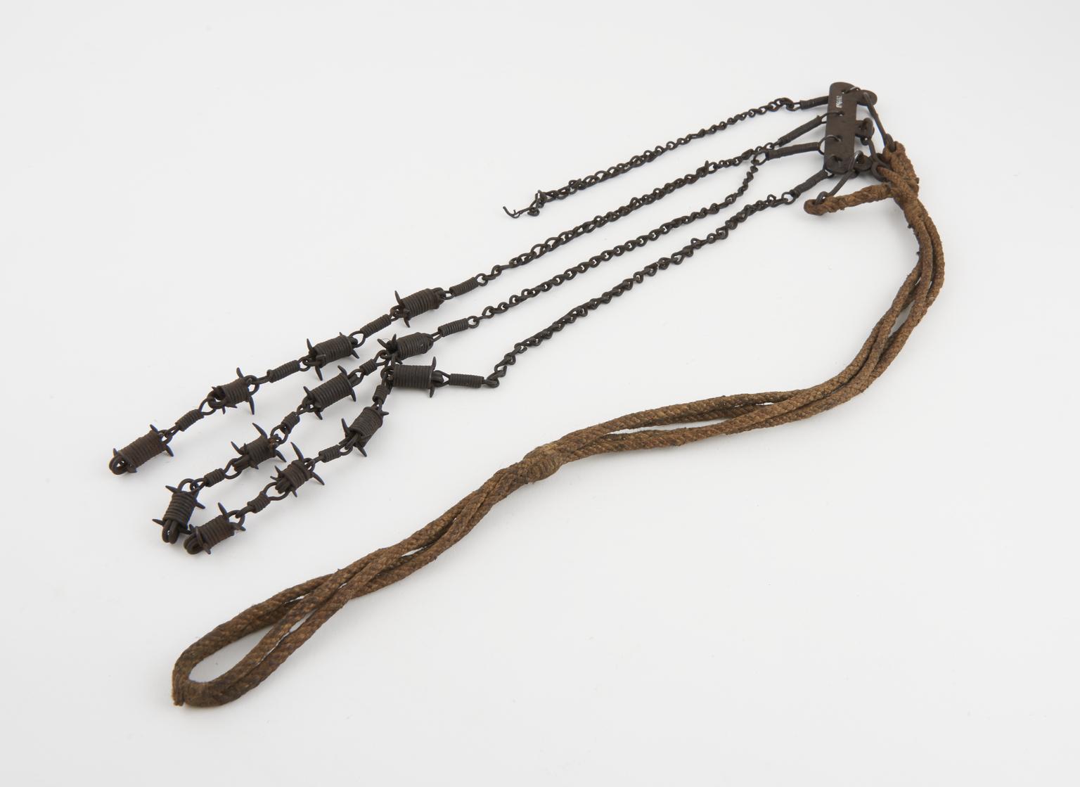 Flail, steel with rope handle | Science Museum Group Collection