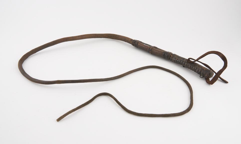 Whip, rawhide, European, 1701-1900