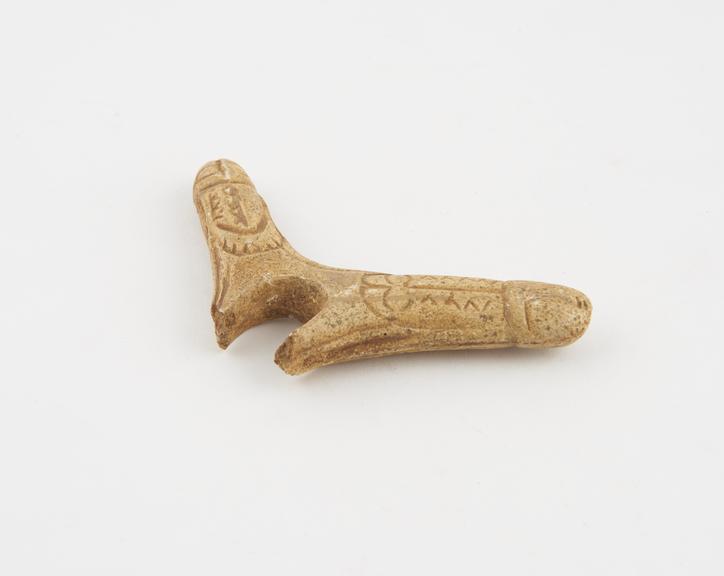 Cast of fragment of shaft straightener with two phallic