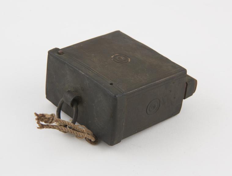 Magnet, metal, with case, European, first half 19th century