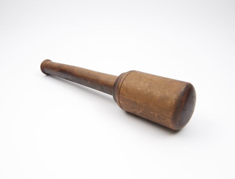 Wooden pestle, probably English, 1750-1900