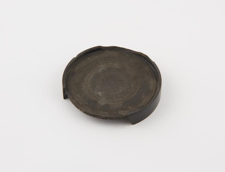 Base and most of the side of a snuff box well, gutta-percha