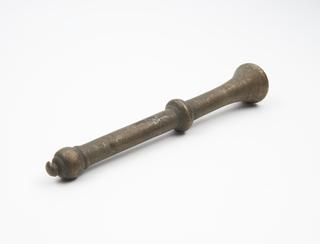 Brass pestle, European, 1501-1850