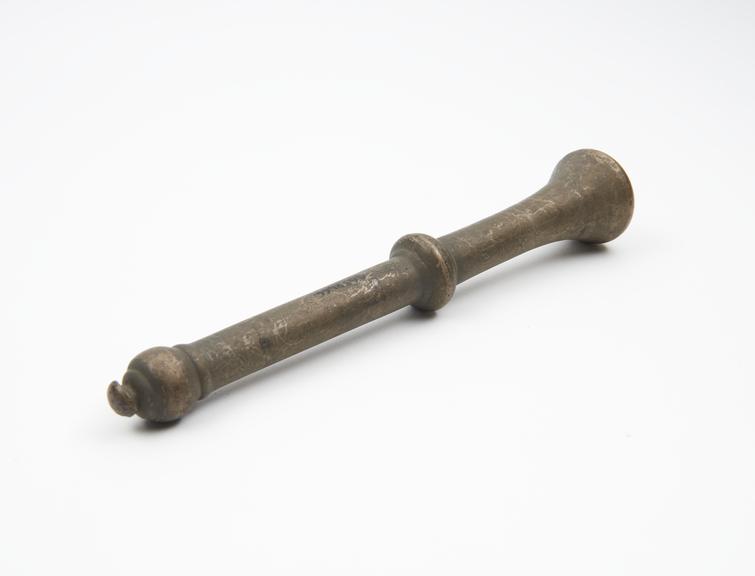 Brass pestle, European, 1501-1850