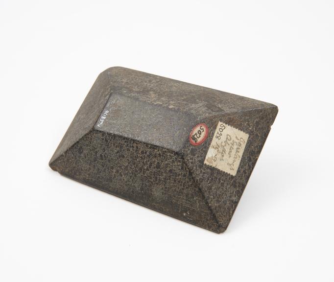 Rectangular stone palette, possibly for cosmetics