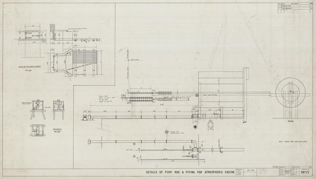 Details of Pump Rod and Piping for Atmospheric Engine