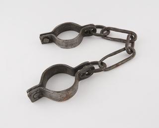 Leg irons, reputedly  from Siberia
