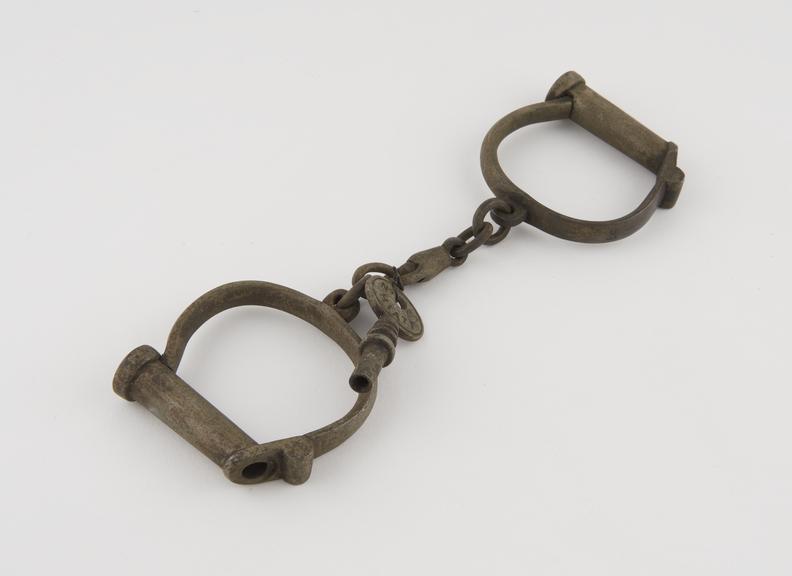 Handcuffs, by Hiatt, English, 19th century