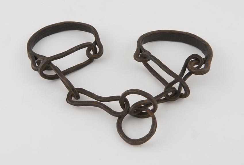 Pair of handcuffs, probably Sudanese, 19th century