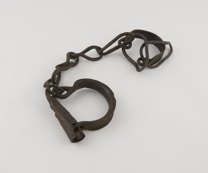 Pair of iron handcuffs, European, 1501-1800