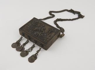 Large brass snuff box or perhaps a container for a missive or prayer book