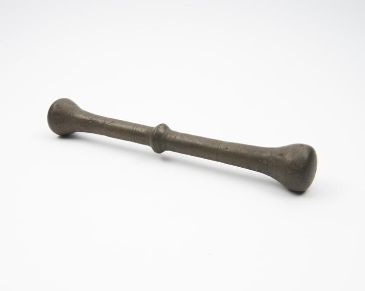 Brass pestle, European, 1501-1850
