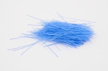 Bundle of Polypropylene blue brush monofils