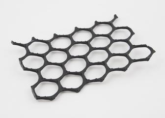 Sample of "Netlon" extruded plastic mesh