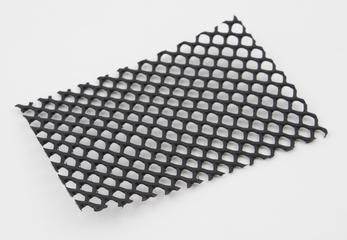 Sample of "Netlon" extruded plastic mesh