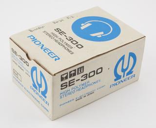 Pioneer SE-300 high polymer stereo headphones box