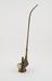 Long metal hookah water pipe with conical base
