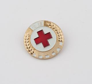 Circular blood donor badge
