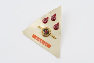 Blood donor badges, America