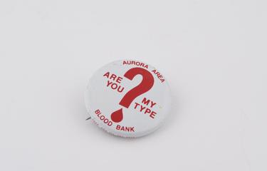 Are you my type? blood donor badge