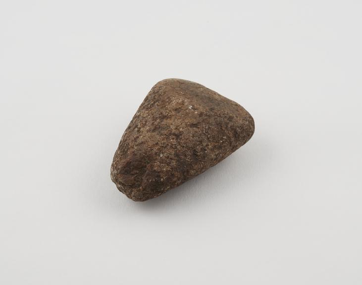 Axe head, stone, used in Benin, Nigeria, c. 1700 to c. 1900