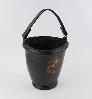 Old leather fire bucket