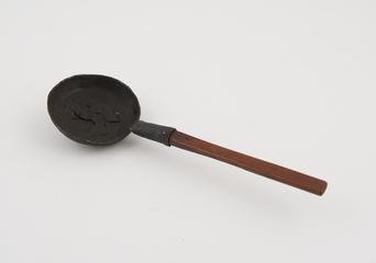 Pan for use with small brazier to detect poison