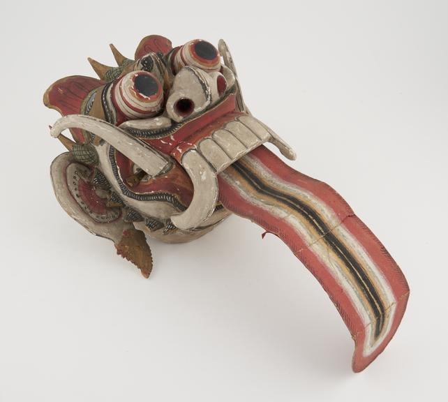 Mask for devil dance in Ceylon, 1901-2000