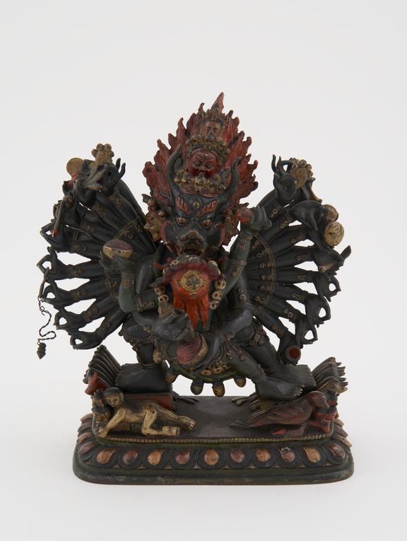 Bronze Buddhist statue of Vajrabairawa, Tibetan, 1601-1800