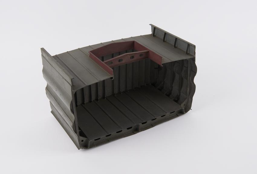 Model of midship section of Monitor' ship (corrugated system)'