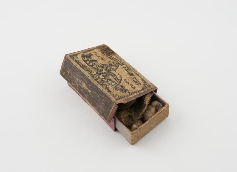 Matchbox, safety containing medicine man's medicine'