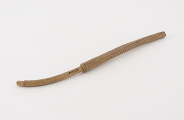 Light wood faceted pipe stem