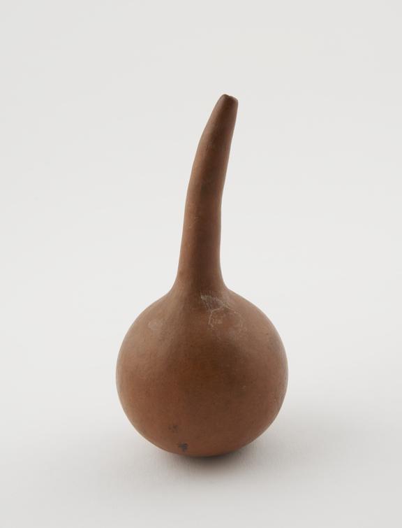 Gourd bottle, possibly used as an enema tube, Nigerian