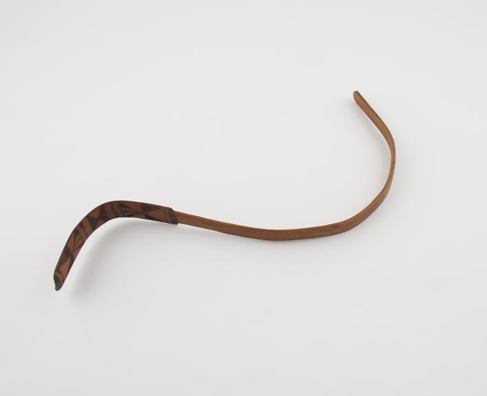 Strigil, bamboo, from West Africa, 1870-1930