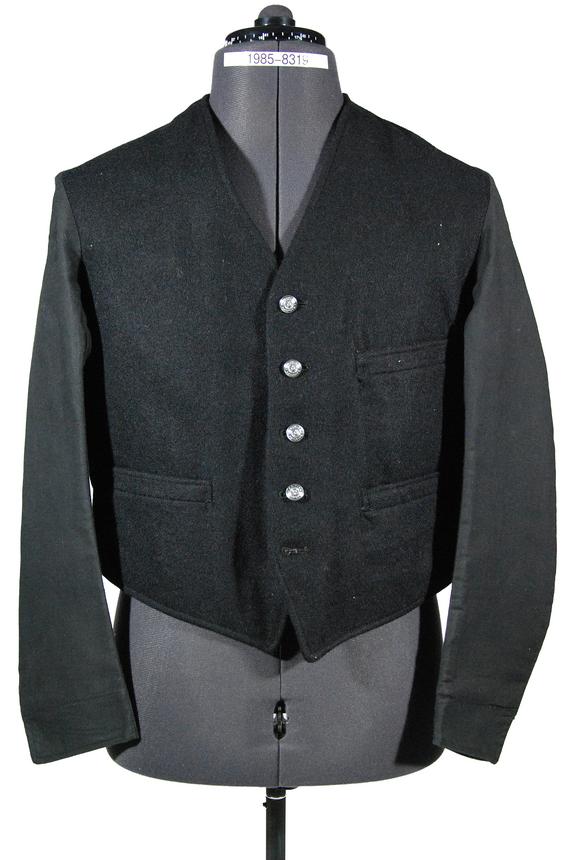 Railway uniform sleeved waistcoat, British Railways