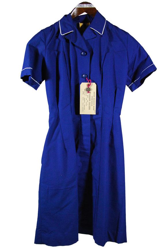 Dress; British Rail; Nurse; Royal blue with white piping