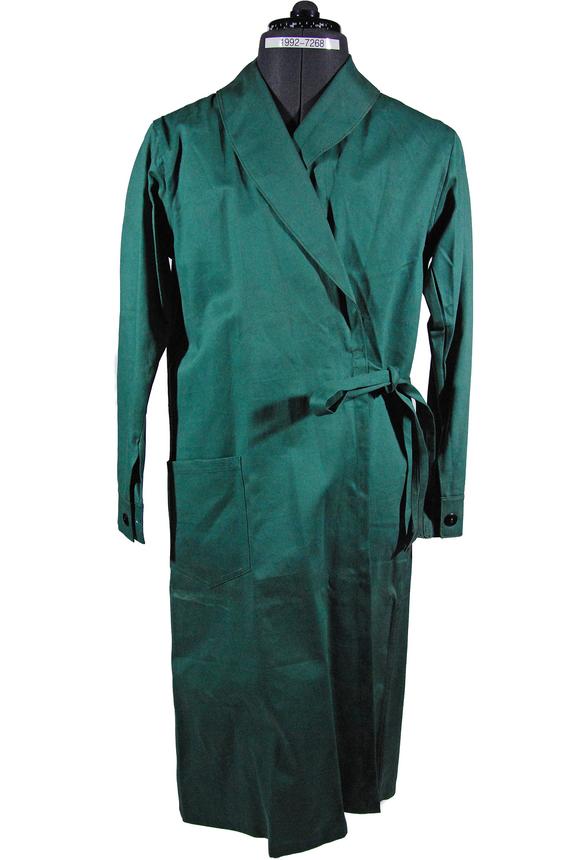 British Railways green overall coat, female staff