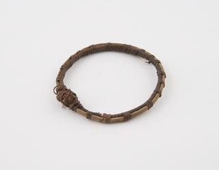 Amuletic bracelet of wicker to protect against disease