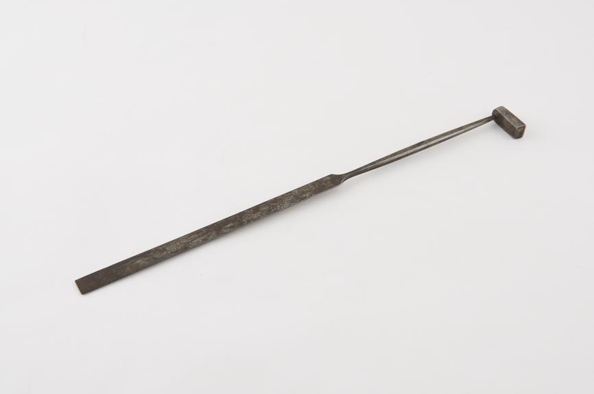 Firing iron(?), steel, probably British, 19th century