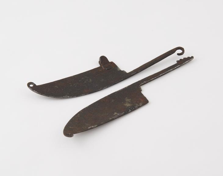 Castrating clamp, iron, probably British, 17th or 18th centuries