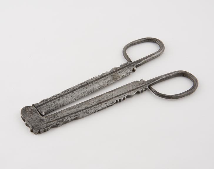 Castrating clamp, steel, 1600 to 1800, probably British