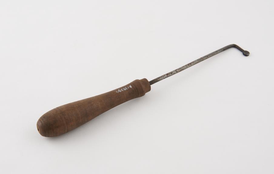 Cautery, steel and boxwood(?), possibly veterinary