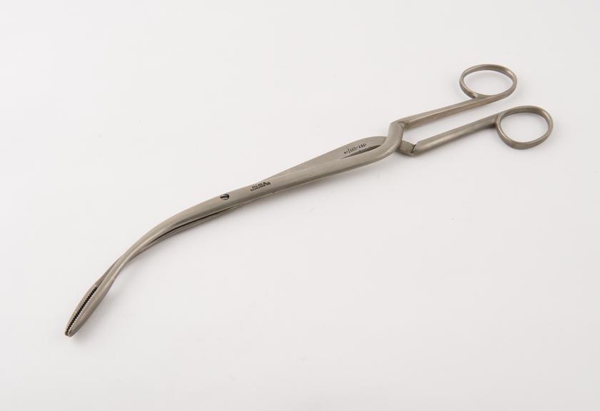 Veterinary oesophageal forceps, nickel plated steel