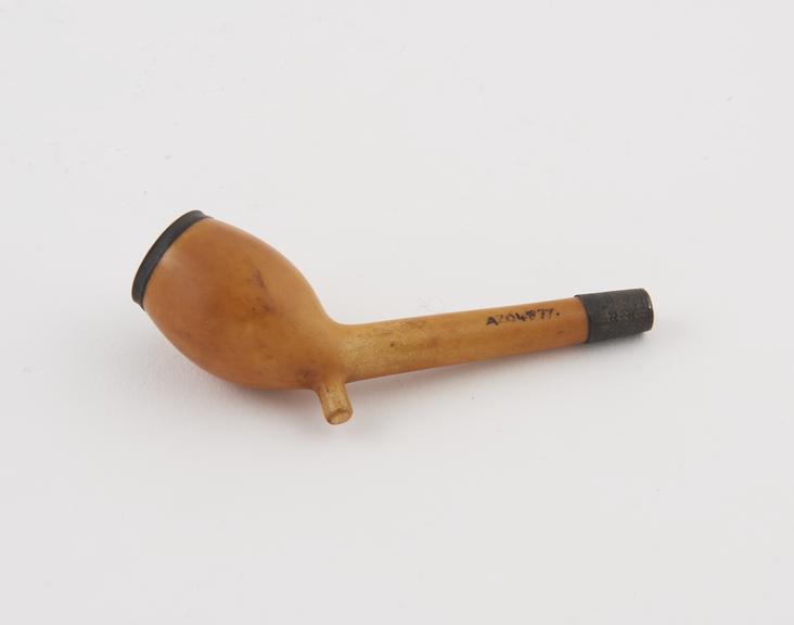 Meerschaum tobacco pipe, bowl and part of stem only, European