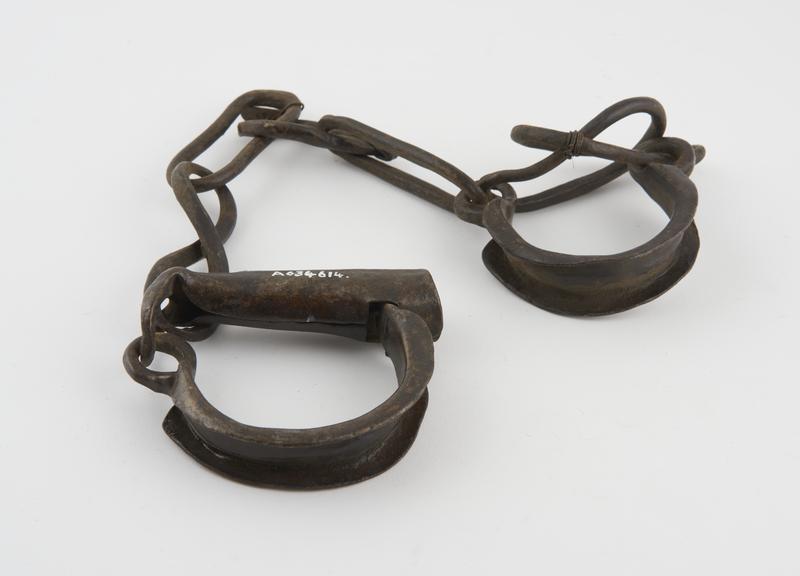 Pair of iron handcuffs, European, 1501-1800