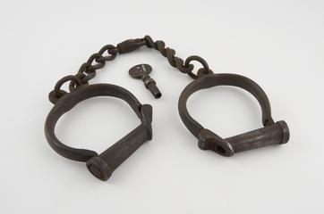 Leg irons, probably English, 19th century