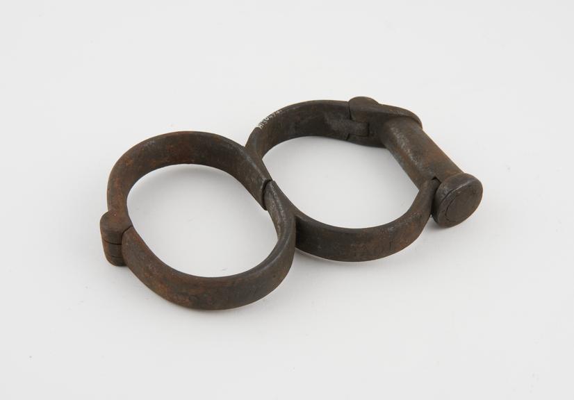 Handcuffs, from Essex Count gaol, by Hiatt, Birmingham